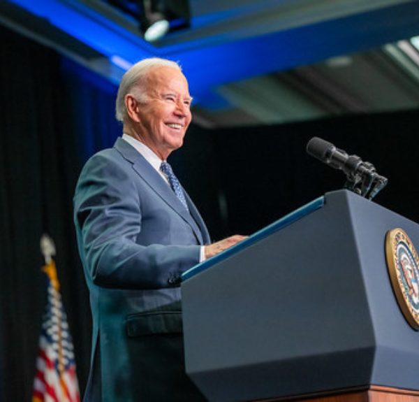 President Biden speaks at a conference