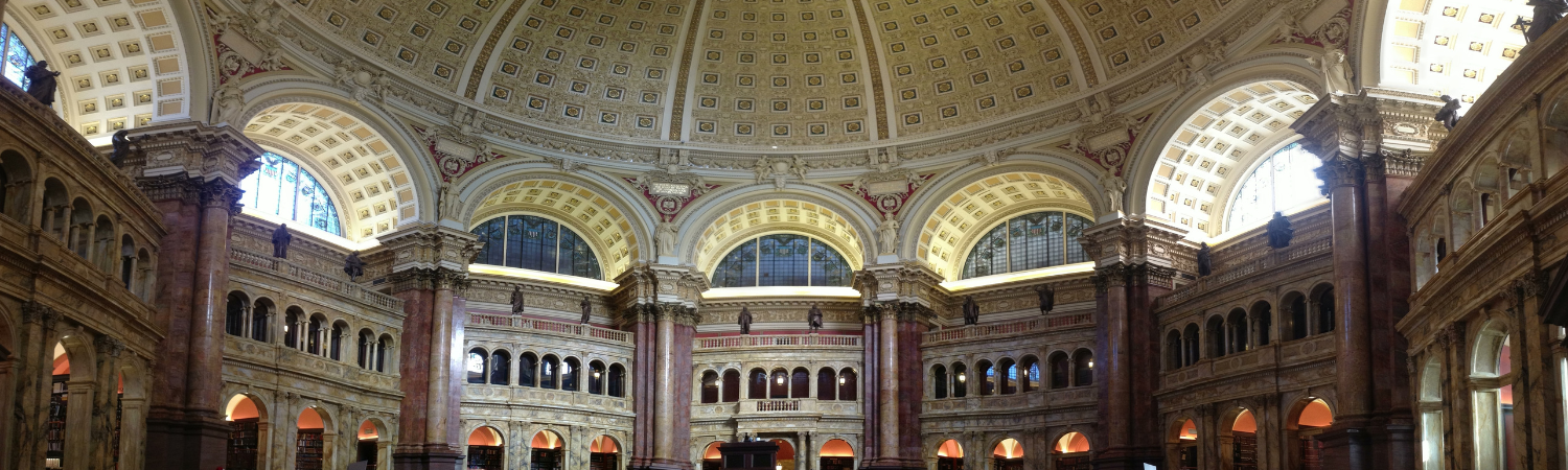 Interior image of the Library of Congress.